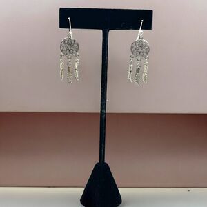 Beautiful stainless steel Dreamcatcher earrings